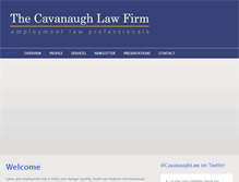 Tablet Screenshot of cavanaugh-law.net